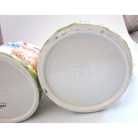 Fitz & Floyd Pig & Chicken Mugs (2) - Fitz & Floyd 1987 Bacon Eggs Pig Chick VTG - Picture 11 of 16